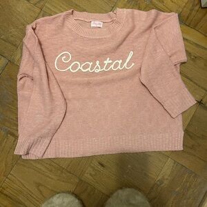 Coastal Pink Sweater by Pink Lily